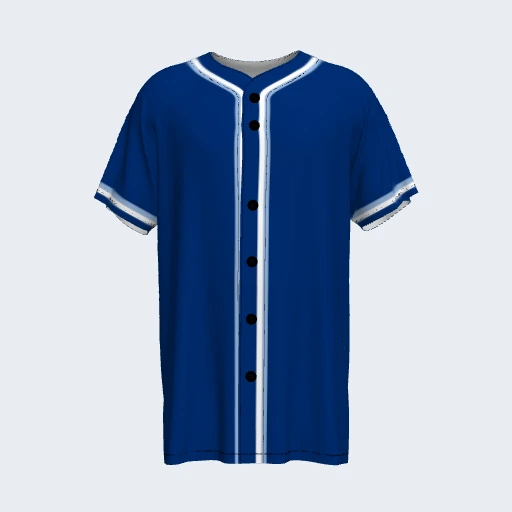 Baseball Jersey (Full Button), Design 006